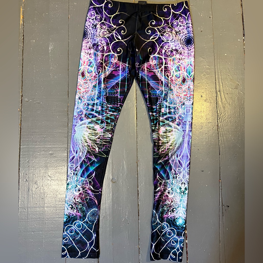 Visionary Art Rave Festival Yoga Sacred Geometry Hippie Leggings